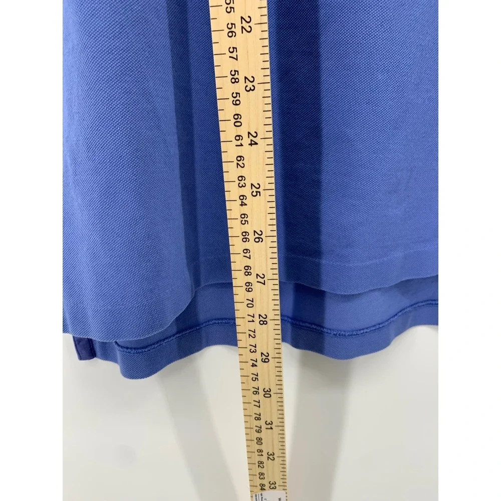 Polo Ralph Lauren Mens Blue Pima Cotton Golf Fit Pocket Polo Shirt Large
